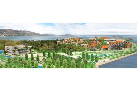 Территория пансионата ЧАЙКА тонкий мыс г. Геленджик