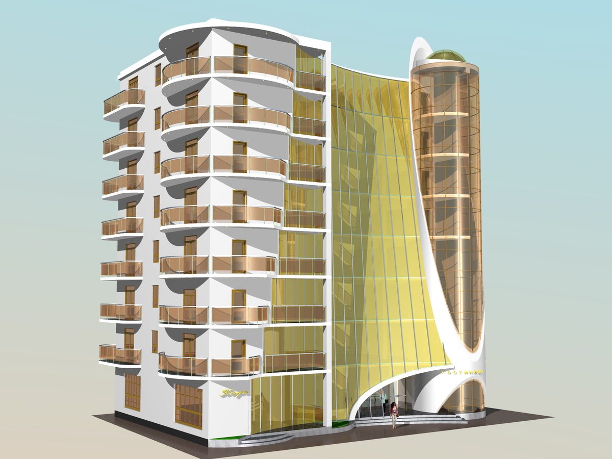 Концепция гостиница Парус г. Геленджик